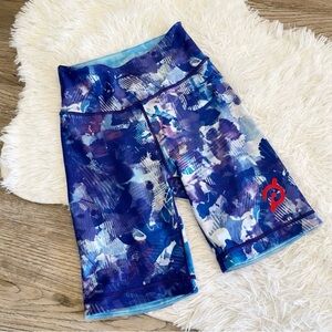 Peloton WIITH Bike Shorts XS Abstract Compression Cycling Shorts